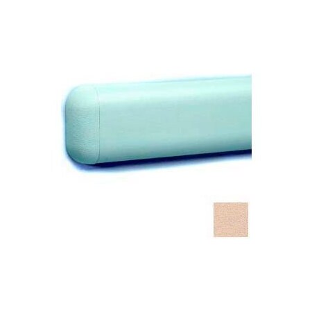 Pawling Wall Guard W/Rounded Top & Bottom Edges, Aluminum Retainer, 2-516"H x 12'L, Desert Sand WG-3-12-148